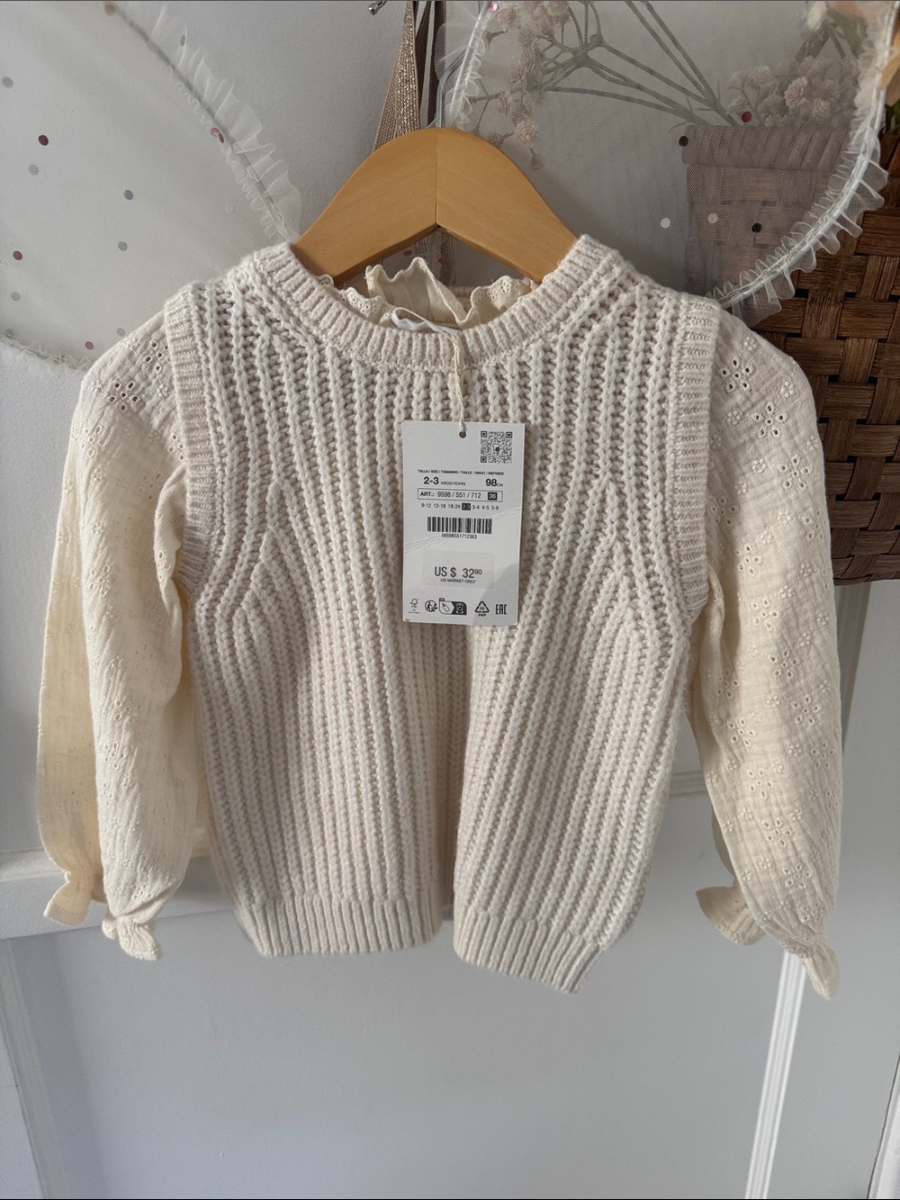 Zara Knit Vest Top 2-3Y